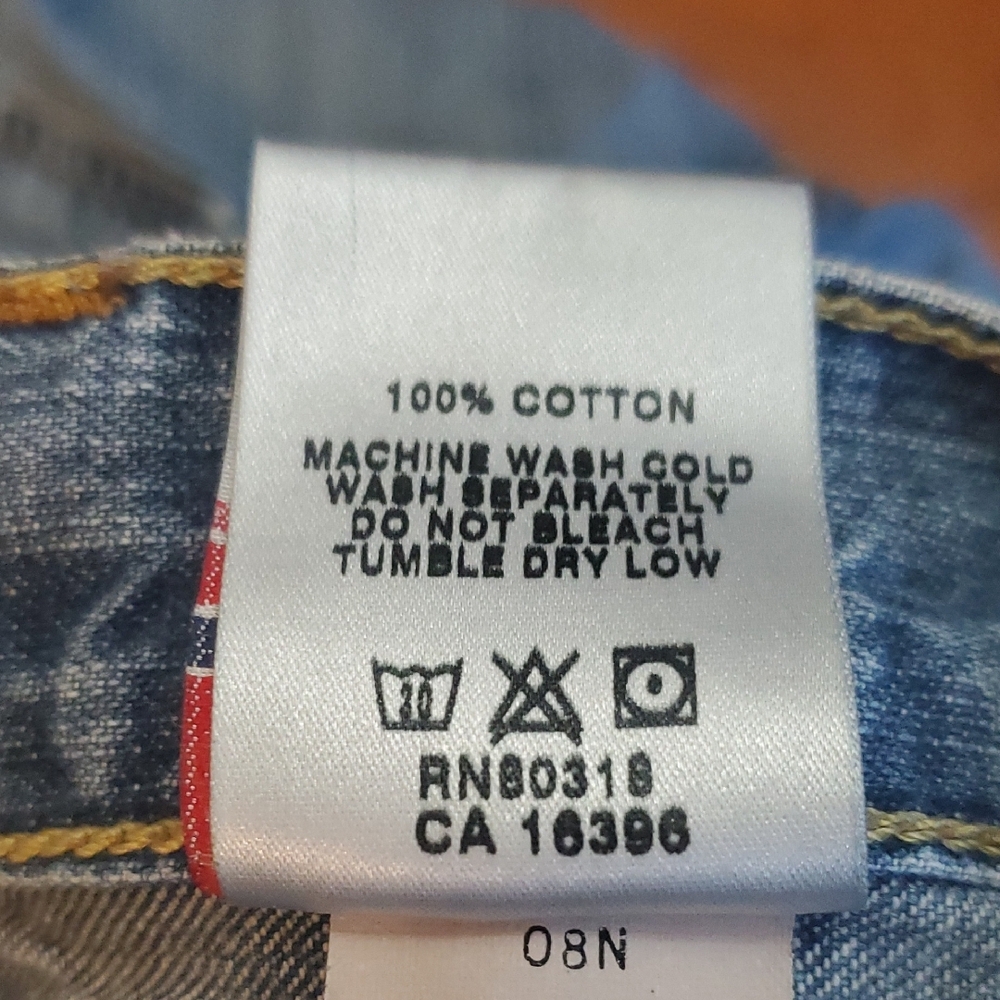 Lucky Brand Dungarees Classic Fit Crop Jeans Womens Size 30 Blue Medium Wash 08 - Picture 15 of 15